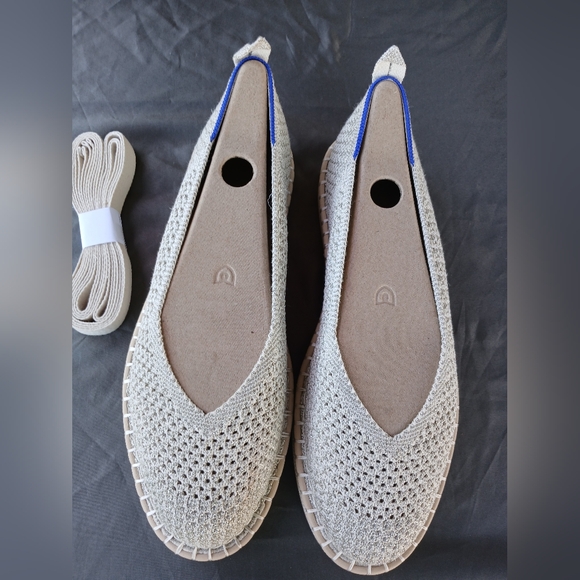 Rothy's | Shoes | C Rothys The Espadrille Diamond Metallic | Poshmark